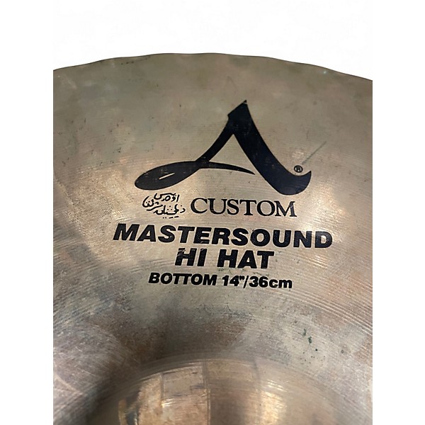 Used Zildjian 14in Mastersound Hi Hat Pair Cymbal