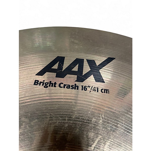 Used SABIAN 16in AAX Crash Bright Cymbal
