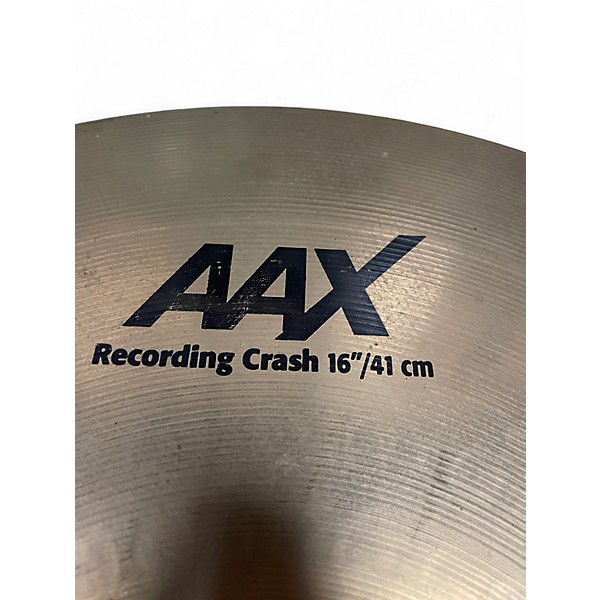 Used SABIAN 16in AAX RECORDING CRASH Cymbal