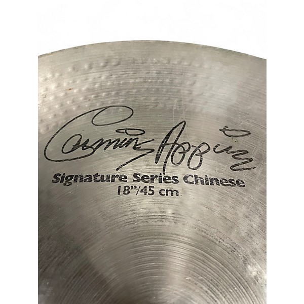 Used SABIAN 18in CARMINE APPICE SIGNATURE SERIES CHINESE Cymbal