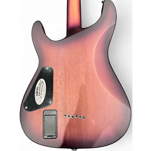 Used Schecter Guitar Research C1 Platinum SATIN PURPLE BURST Solid Body Electric Guitar