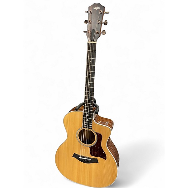 Used Taylor 214CE Deluxe Natural Acoustic Electric Guitar