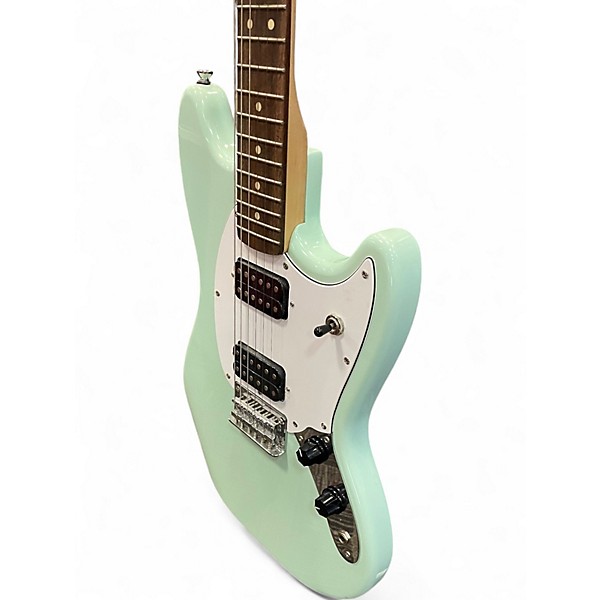 Used Squier Bullet Mustang HH Surf Green Solid Body Electric Guitar
