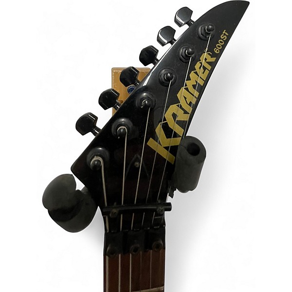 Used Kramer 600ST Metallic Silver Solid Body Electric Guitar