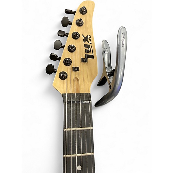 Used Lyx Pro S Style Black Solid Body Electric Guitar