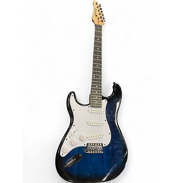 Used Lyx Pro S Style Blue Solid Body Electric Guitar