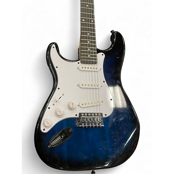 Used Lyx Pro S Style Blue Solid Body Electric Guitar