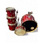 Used SONOR 5 Piece force 3001 red Drum Kit thumbnail