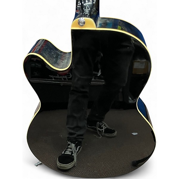 Used Ibanez AEB5E Black Acoustic Bass Guitar