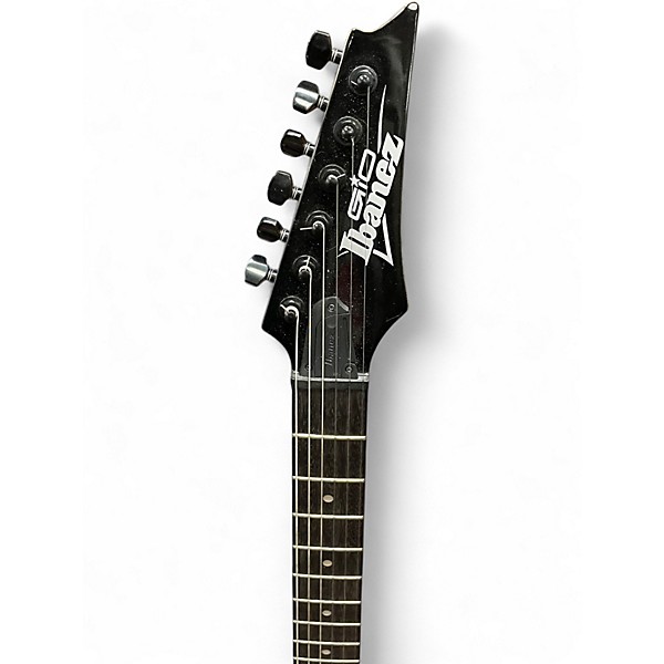 Used Ibanez GRG120QASP Trans Blue Solid Body Electric Guitar