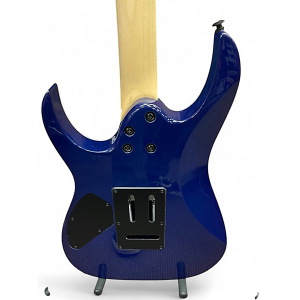 Used Ibanez GRG120QASP Trans Blue Solid Body Electric Guitar