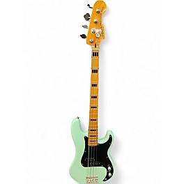 Used Squier Precision Bass Seafoam Green Electric Bass Guitar