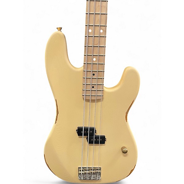 Used Slick  SLPB Ash Vintage Cream  Electric Bass Guitar