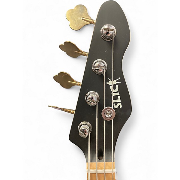 Used Slick  SLPB Ash Vintage Cream  Electric Bass Guitar