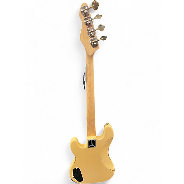 Used Slick  SLPB Ash Vintage Cream  Electric Bass Guitar
