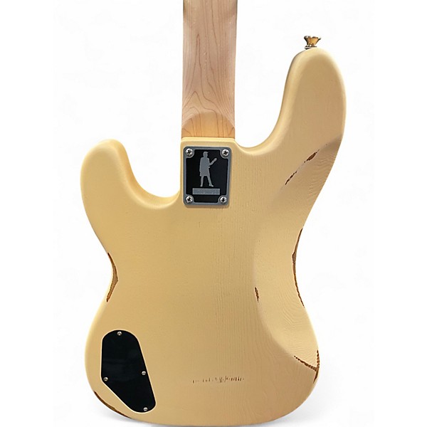 Used Slick  SLPB Ash Vintage Cream  Electric Bass Guitar
