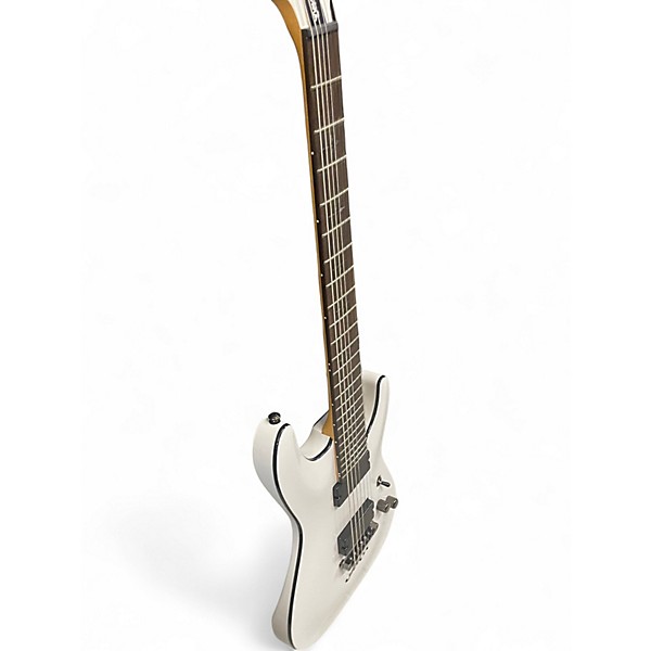Used Schecter Guitar Research Demon 7 String Alpine White Solid Body Electric Guitar