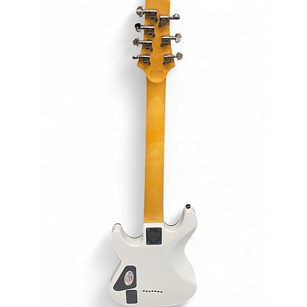Used Schecter Guitar Research Demon 7 String Alpine White Solid Body Electric Guitar