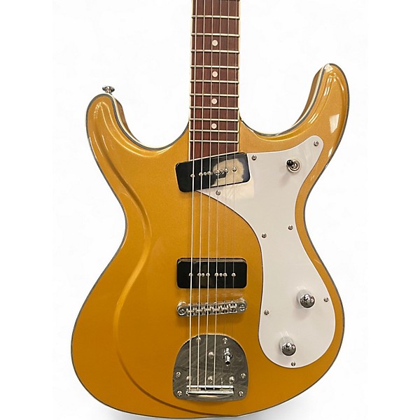 Used Eastwood SIDEJACK BARITONE Gold Solid Body Electric Guitar