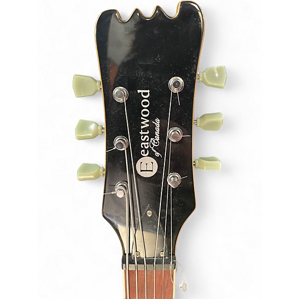 Used Eastwood SIDEJACK BARITONE Gold Solid Body Electric Guitar