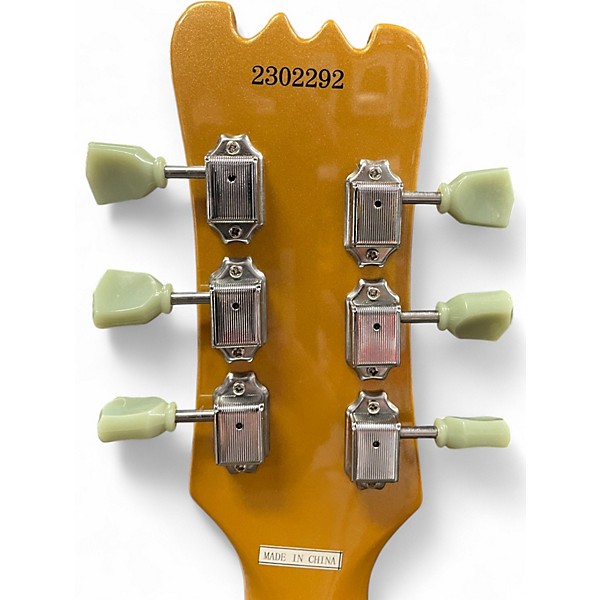 Used Eastwood SIDEJACK BARITONE Gold Solid Body Electric Guitar