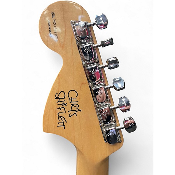 Used Fender Chris Shiflett Telecaster Deluxe Shoreline Gold Solid Body Electric Guitar