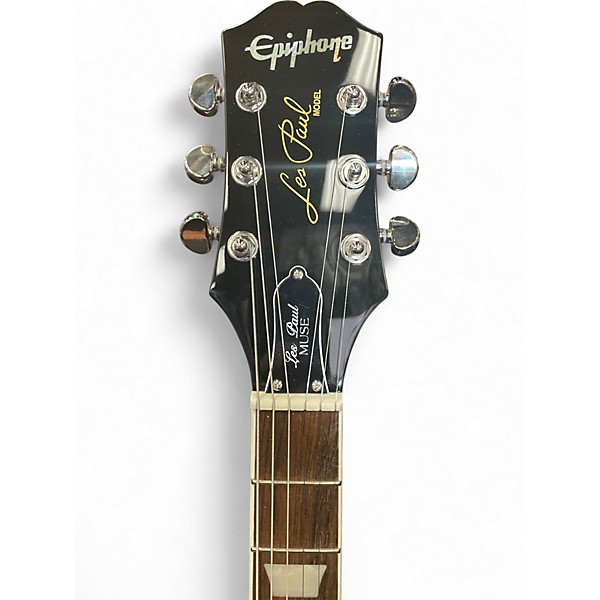 Used Epiphone Les Paul Muse Wanderlust Green Sparkle Solid Body Electric Guitar