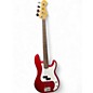 Used Fender 1997 American Standard Precision Fretless Candy Apple Red Electric Bass Guitar thumbnail