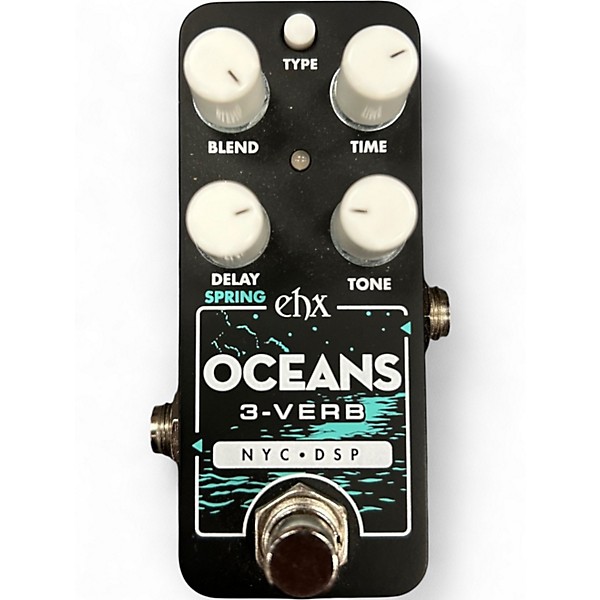 Used Electro-Harmonix OCEANS 3-VERB Effect Pedal