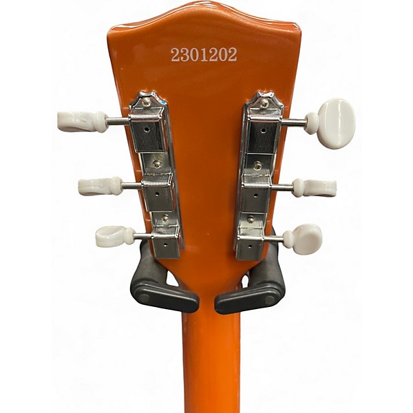 Used Airline H44 DELUXE Orange Solid Body Electric Guitar