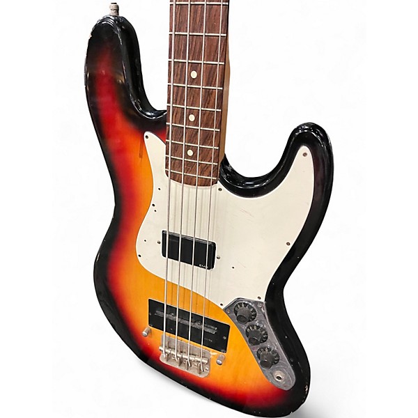 Used Parts Bass J STYLE SUNBURST Electric Bass Guitar