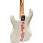 Used 2025 Squier Hello Kitty Stratocaster Single Humbucker White Arctic White Solid Body Electric Guitar