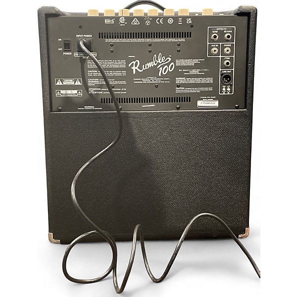 Used Fender Rumble 100 1x15 100W Bass Combo Amp