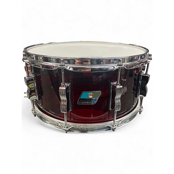 Used Ludwig 14X6.5 Vistalite Snare Red Drum