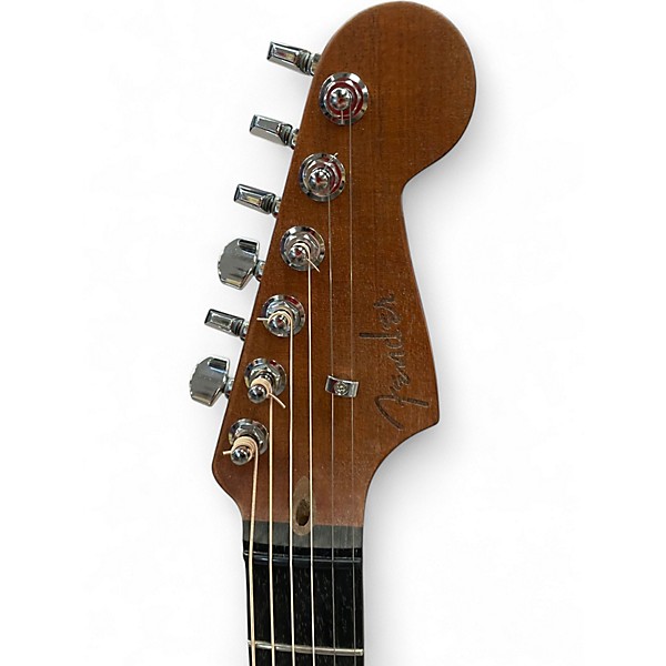 Used Fender American Acoustasonic Stratocaster Natural Acoustic Electric Guitar