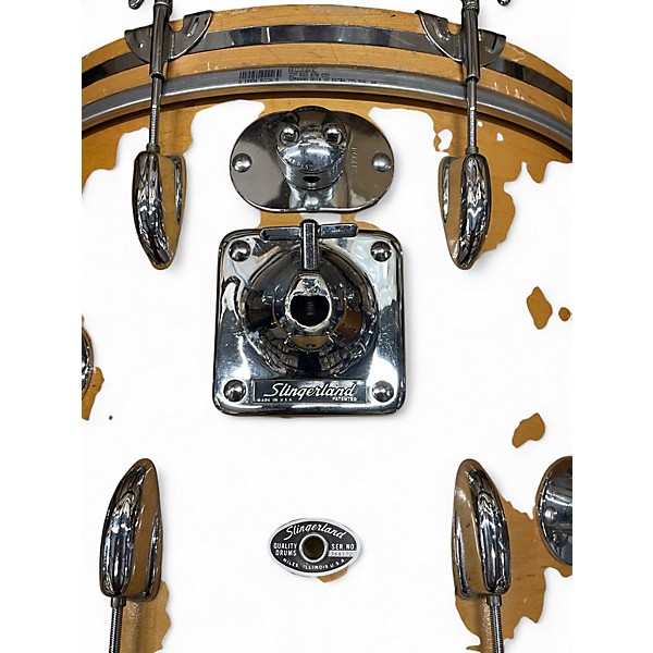 Used 1975 Slingerland 3 Piece rock outfit natural Drum Kit