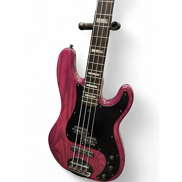 Used Lakland 44-64 SKYLINE Trans Purple Electric Bass Guitar