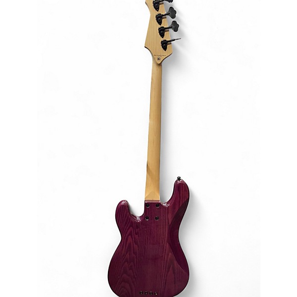 Used Lakland 44-64 SKYLINE Trans Purple Electric Bass Guitar