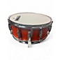 Used Pearl 6.5X14 export snare Orange Drum