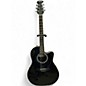 Used Applause AE128 Super Shallow Black Acoustic Electric Guitar thumbnail