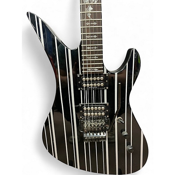Used Schecter Guitar Research Synyster Gates Signature Standard Black Pinstripe Solid Body Electric Guitar