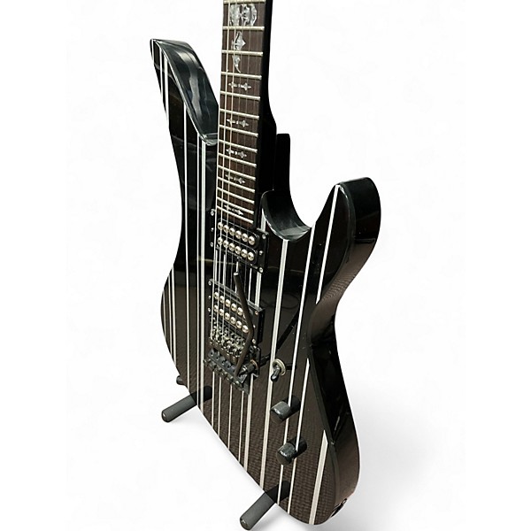 Used Schecter Guitar Research Synyster Gates Signature Standard Black Pinstripe Solid Body Electric Guitar
