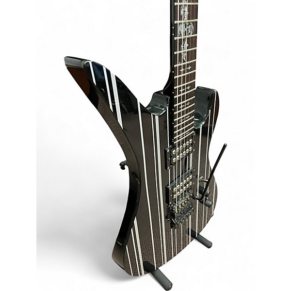 Used Schecter Guitar Research Synyster Gates Signature Standard Black Pinstripe Solid Body Electric Guitar