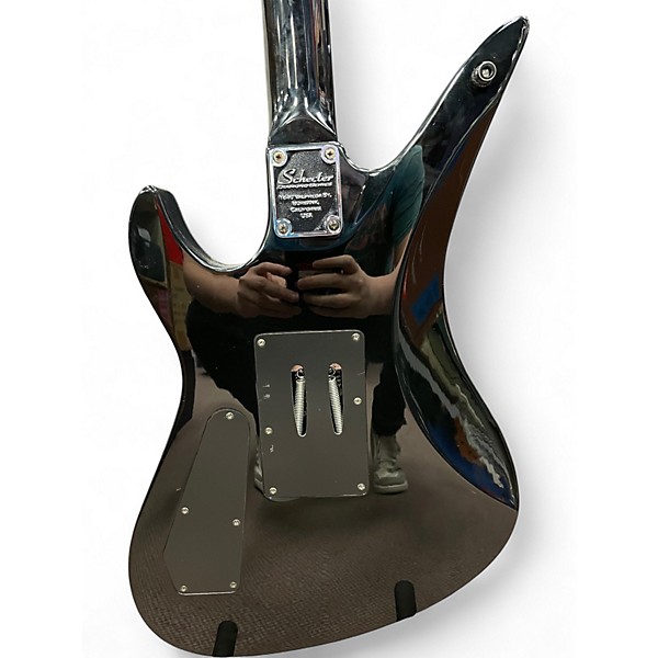 Used Schecter Guitar Research Synyster Gates Signature Standard Black Pinstripe Solid Body Electric Guitar