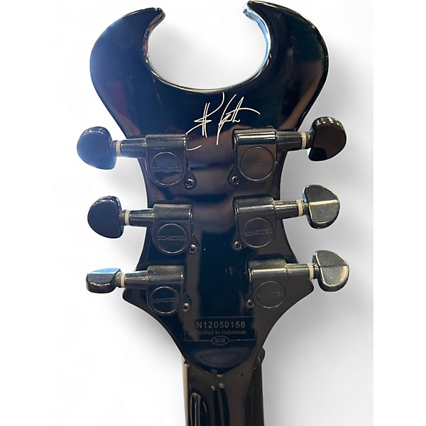 Used Schecter Guitar Research Synyster Gates Signature Standard Black Pinstripe Solid Body Electric Guitar