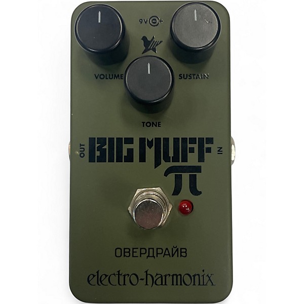 Used Electro-Harmonix Green Russian Big Muff Pi Fuzz Effect Pedal