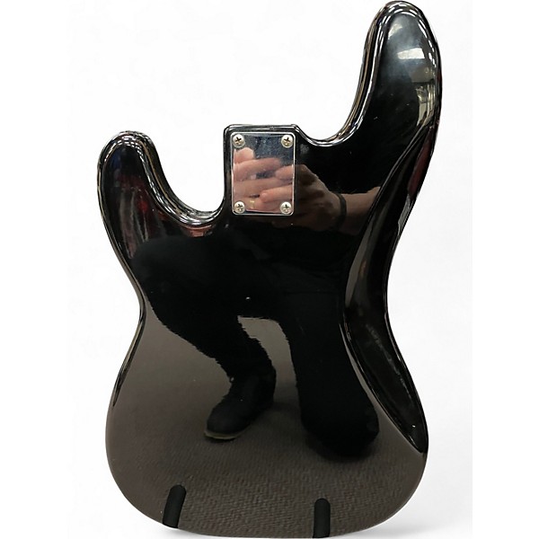 Used Squier Precision Bass Black and White Electric Bass Guitar