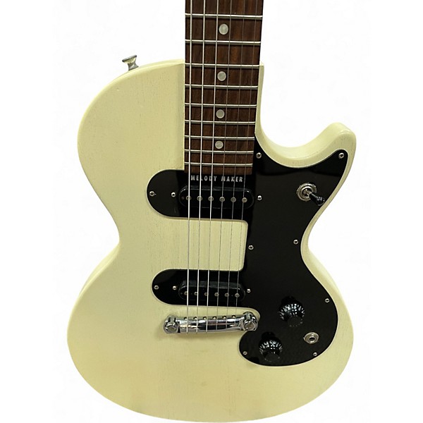 Used 2007 Gibson MELODY MAKER White Solid Body Electric Guitar