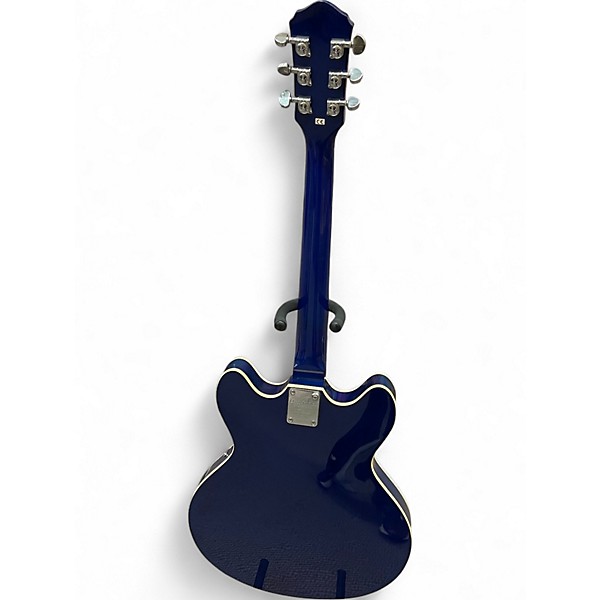 Used Oscar Schmidt OE30 Blue Hollow Body Electric Guitar