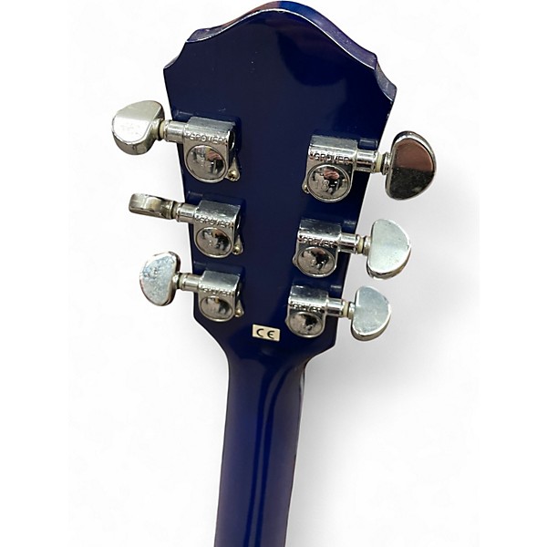 Used Oscar Schmidt OE30 Blue Hollow Body Electric Guitar